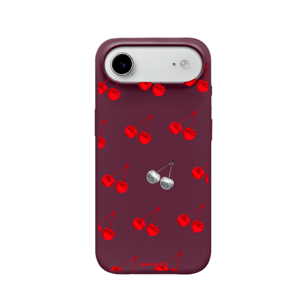 iPhone 17 Air Disco Cherry Premium Telefon Kılıfı Bordo - SUMTHINCS