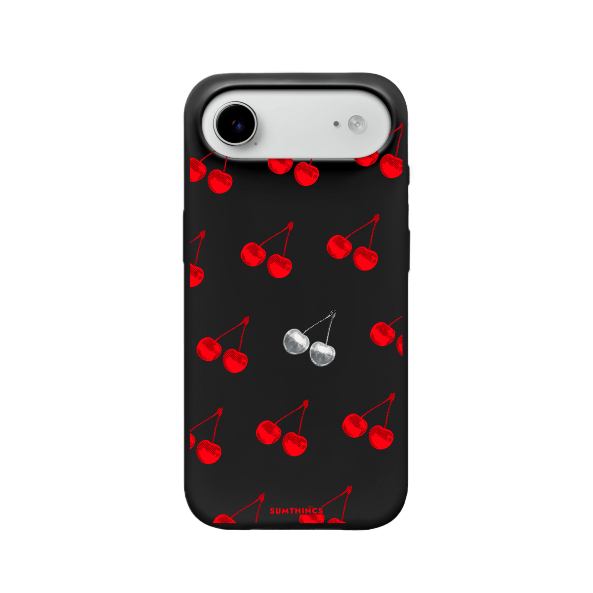 iPhone 17 Air Disco Cherry Premium Telefon Kılıfı Siyah - SUMTHINCS