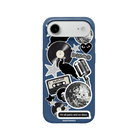 iPhone 17 Air Disco Stickers Premium Telefon Kılıfı Pasifik Mavi - SUMTHINCS