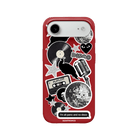 iPhone 17 Air Disco Stickers Premium Telefon Kılıfı Kırmızı - SUMTHINCS