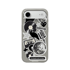 iPhone 17 Air Disco Stickers Premium Telefon Kılıfı Gri - SUMTHINCS