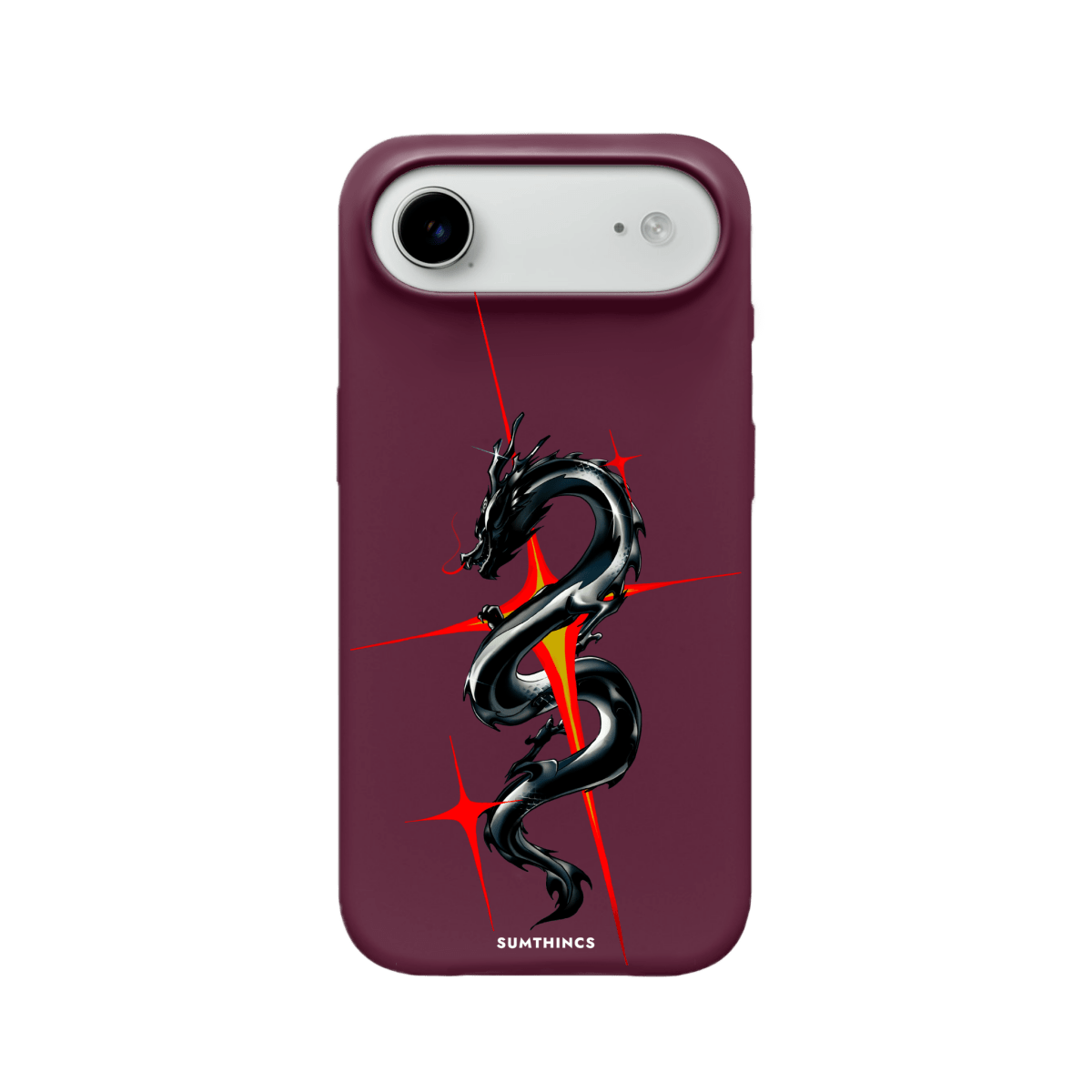 iPhone 17 Air Dragonflare Premium Telefon Kılıfı Bordo - SUMTHINCS
