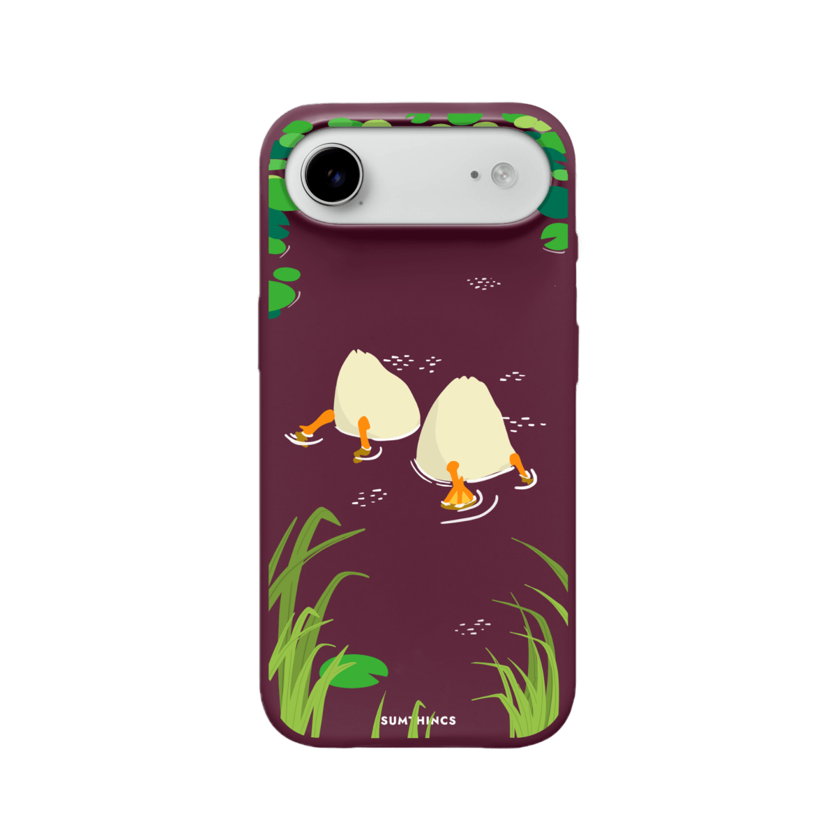 iPhone 17 Air Ducks Premium Telefon Kılıfı Bordo - SUMTHINCS