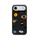 iPhone 17 Air Eye Stickers Premium Telefon Kılıfı Siyah - SUMTHINCS