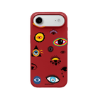 iPhone 17 Air Eye Stickers Premium Telefon Kılıfı Kırmızı - SUMTHINCS