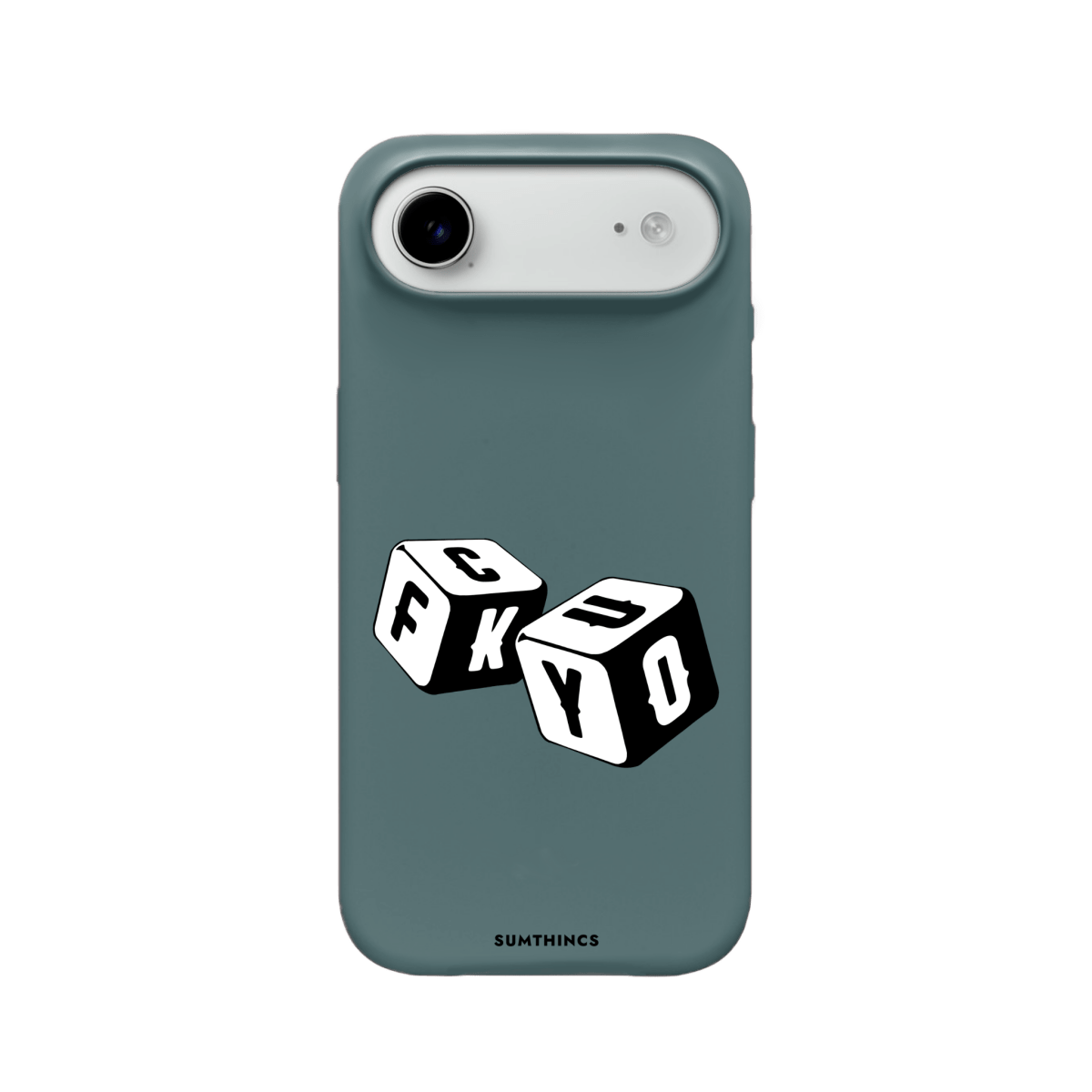 iPhone 17 Air Fck You Premium Telefon Kılıfı Kaktüs Yeşili - SUMTHINCS