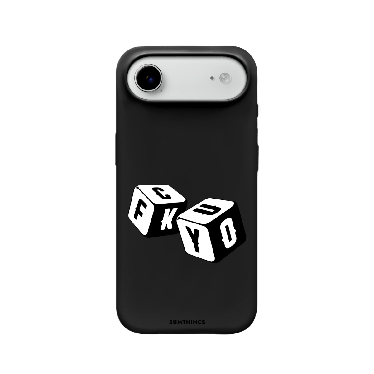 iPhone 17 Air Fck You Premium Telefon Kılıfı Siyah - SUMTHINCS