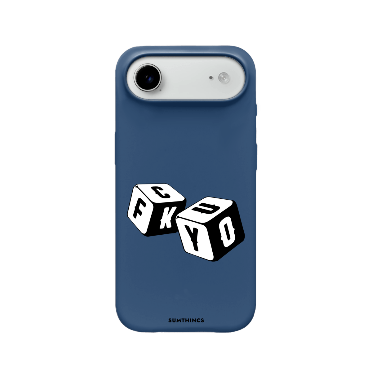 iPhone 17 Air Fck You Premium Telefon Kılıfı Pasifik Mavi - SUMTHINCS