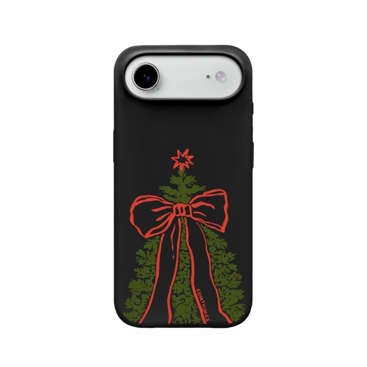 iPhone 17 Air Festive Ribbon Premium Telefon Kılıfı Siyah - SUMTHINCS