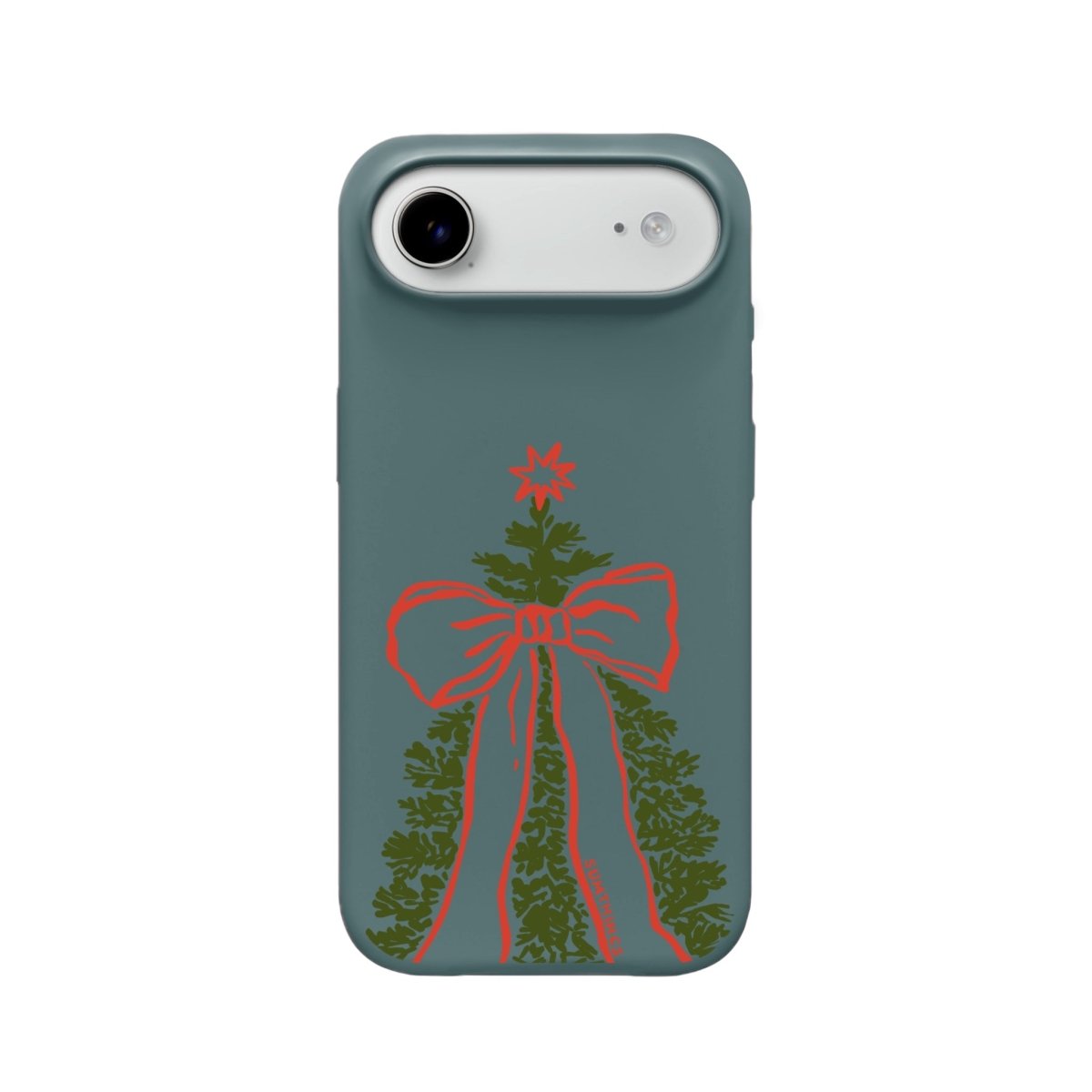 iPhone 17 Air Festive Ribbon Premium Telefon Kılıfı Kaktüs Yeşili - SUMTHINCS