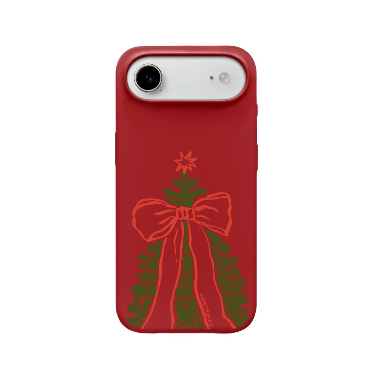 iPhone 17 Air Festive Ribbon Premium Telefon Kılıfı Kırmızı - SUMTHINCS