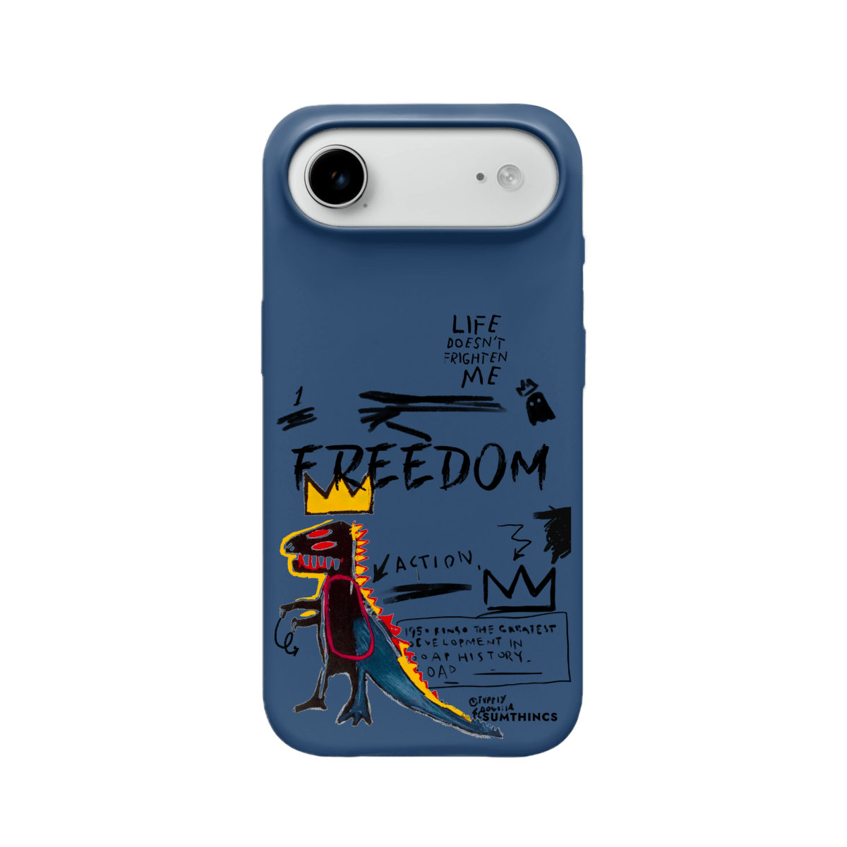 iPhone 17 Air Freedom Premium Telefon Kılıfı Pasifik Mavi - SUMTHINCS