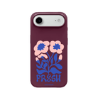 iPhone 17 Air Fresh Flowers Premium Telefon Kılıfı Bordo - SUMTHINCS