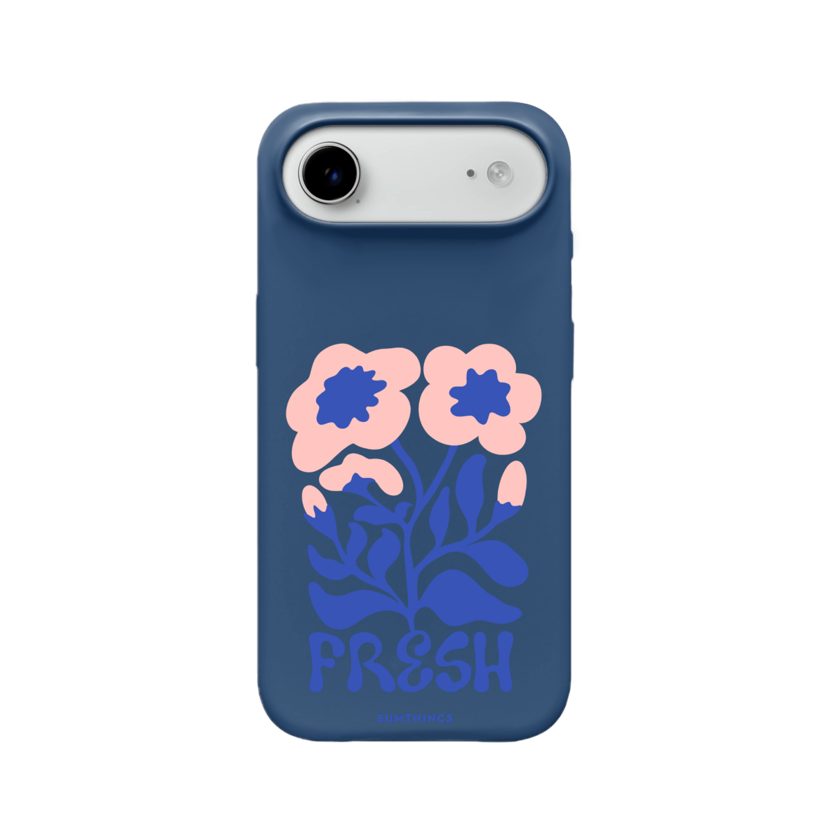 iPhone 17 Air Fresh Flowers Premium Telefon Kılıfı Pasifik Mavi - SUMTHINCS