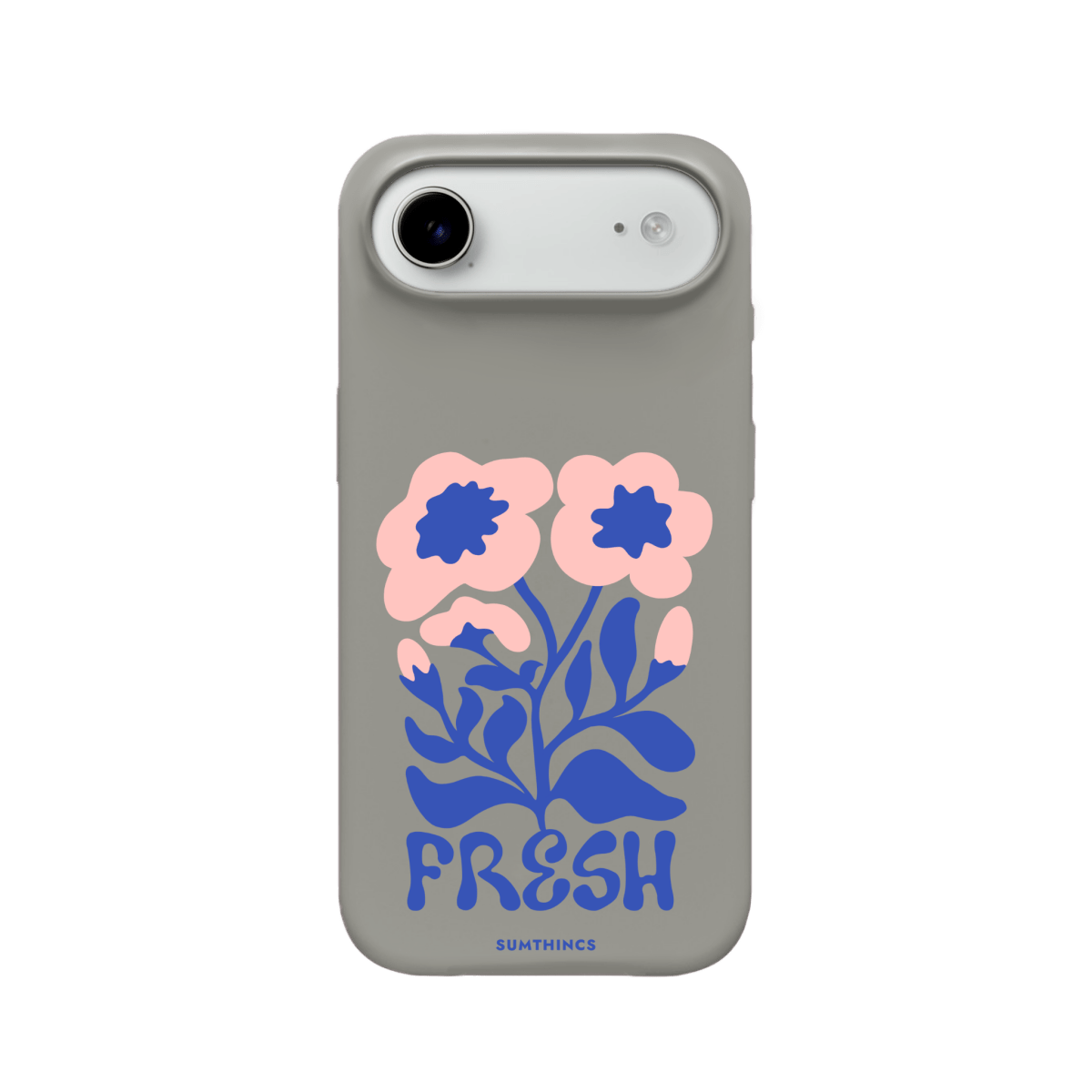 iPhone 17 Air Fresh Flowers Premium Telefon Kılıfı Gri - SUMTHINCS