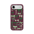 iPhone 17 Air Green Garland Premium Telefon Kılıfı Bordo - SUMTHINCS