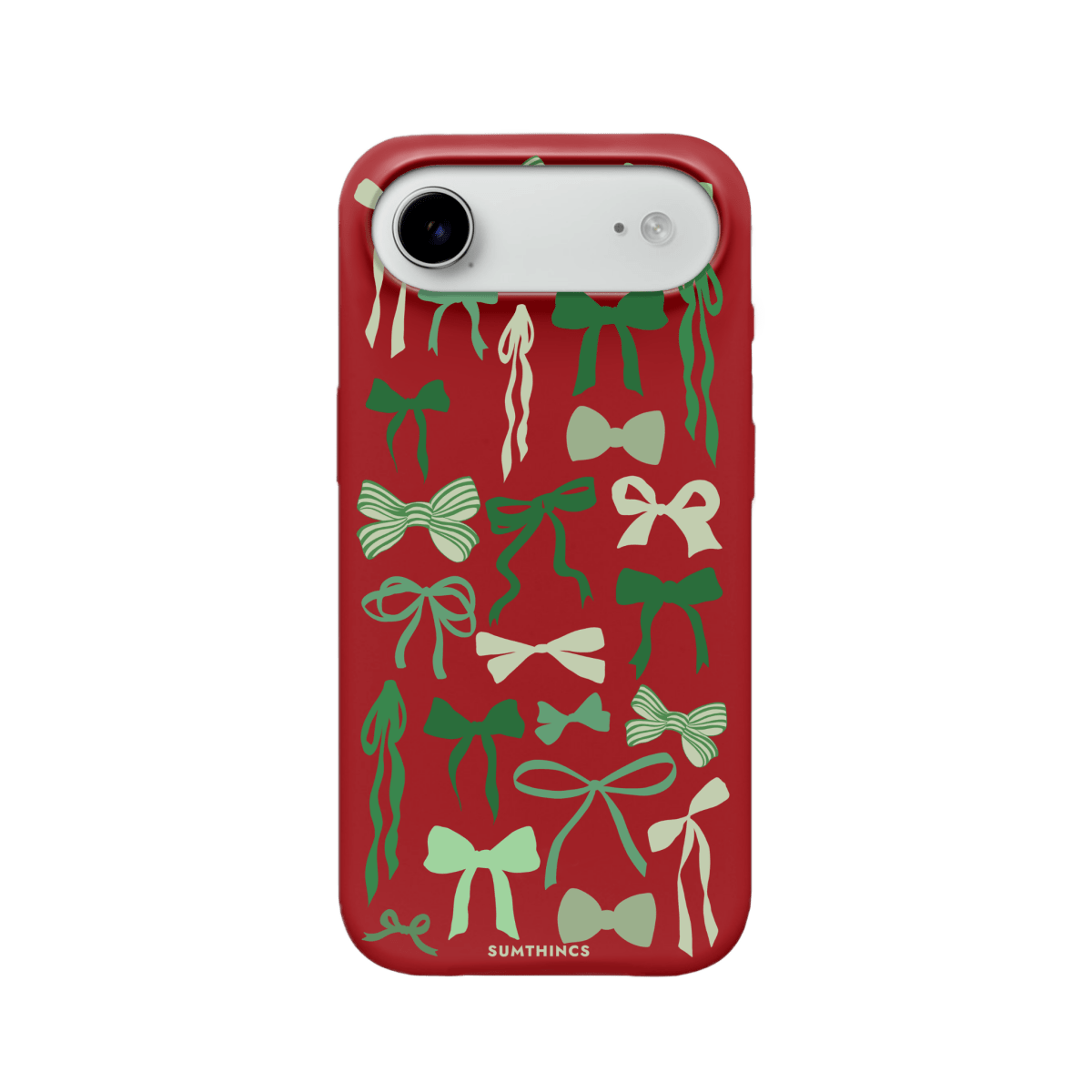 iPhone 17 Air Green Garland Premium Telefon Kılıfı Kırmızı - SUMTHINCS