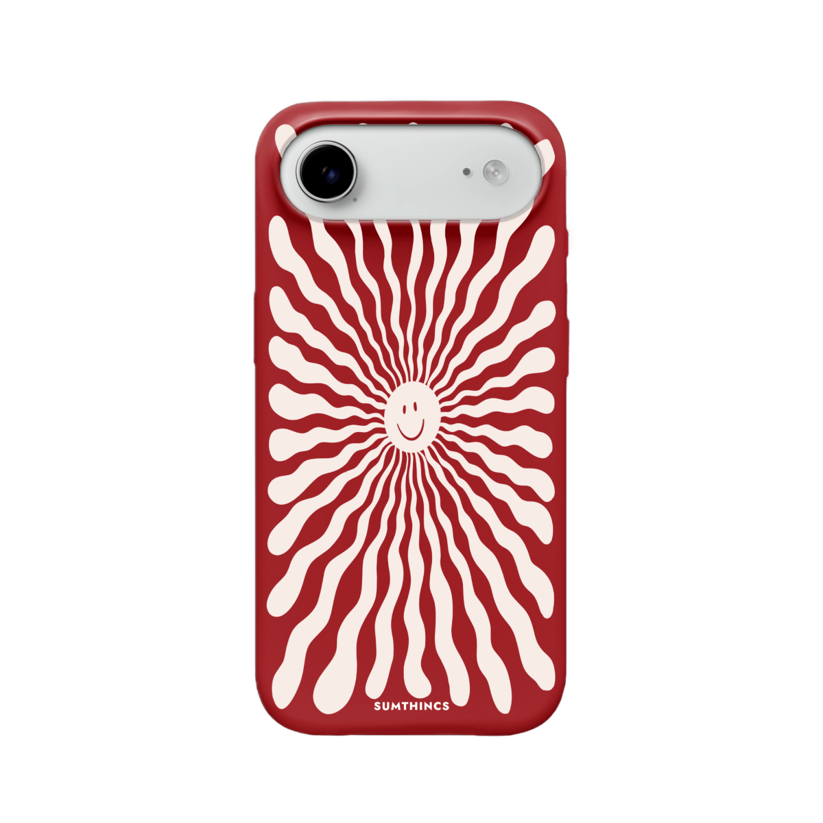 iPhone 17 Air Happy Little Sun Premium Telefon Kılıfı Kırmızı - SUMTHINCS