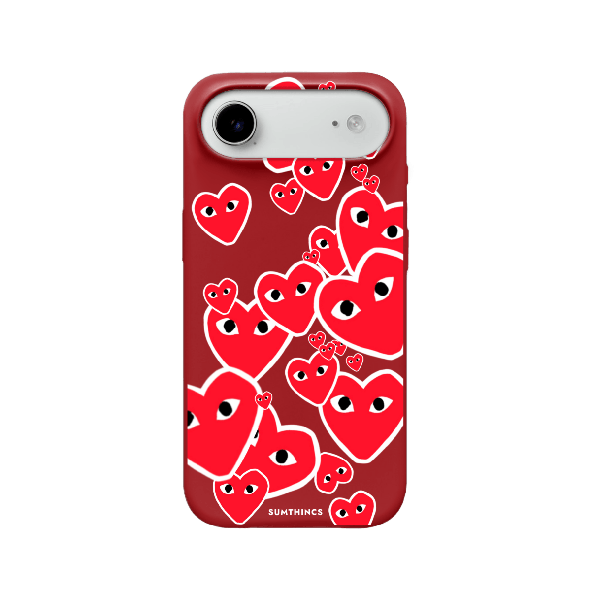 iPhone 17 Air Hearts Premium Telefon Kılıfı Kırmızı - SUMTHINCS