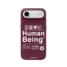 iPhone 17 Air Human Being Premium Telefon Kılıfı Bordo - SUMTHINCS