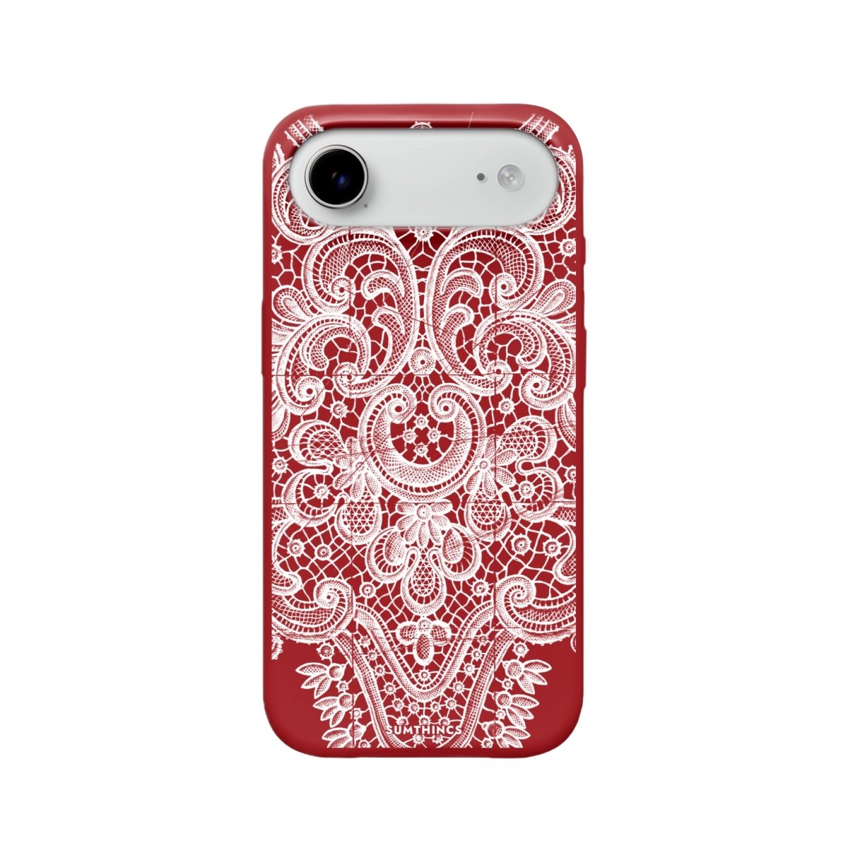 iPhone 17 Air Lacework Premium Telefon Kılıfı Kırmızı - SUMTHINCS