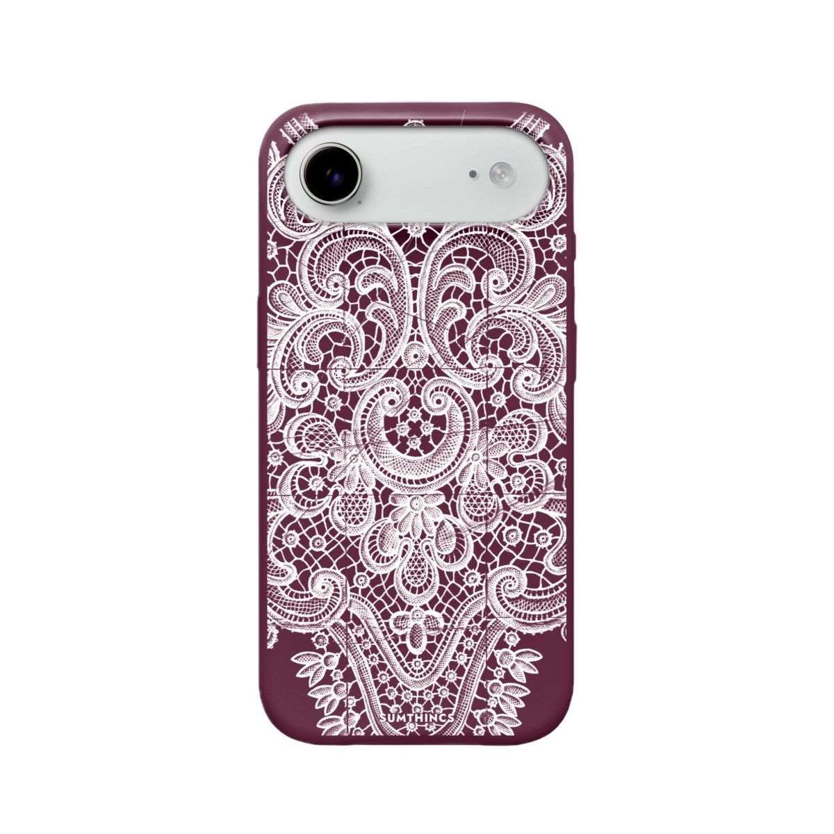 iPhone 17 Air Lacework Premium Telefon Kılıfı Bordo - SUMTHINCS