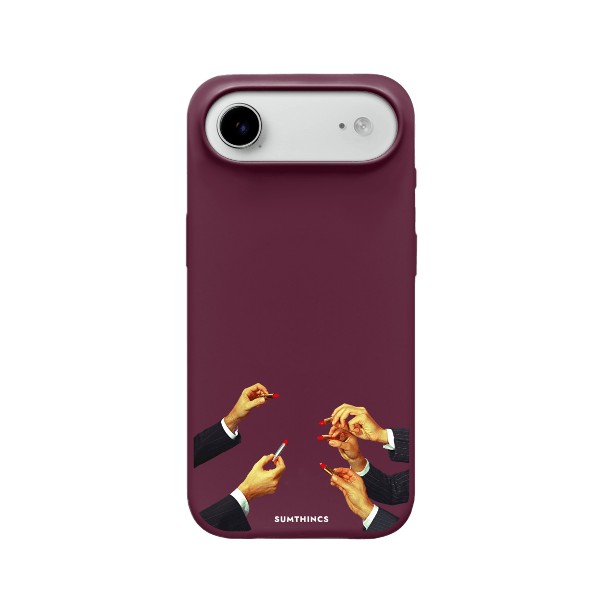 iPhone 17 Air Lipstick Premium Telefon Kılıfı Bordo - SUMTHINCS