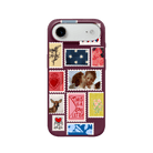 iPhone 17 Air Love Letter Premium Telefon Kılıfı Bordo - SUMTHINCS