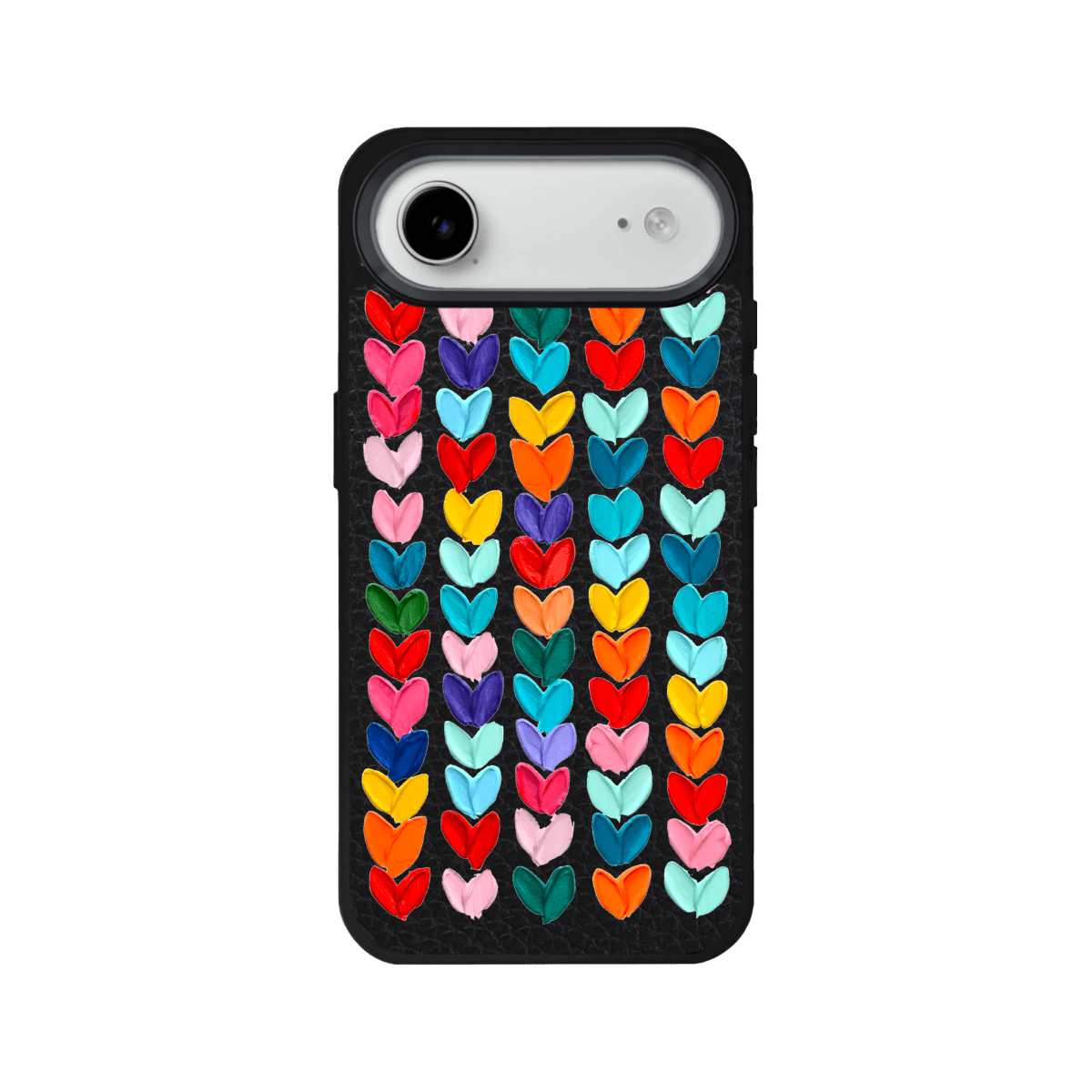 iPhone 17 Air Lovestorm Leather Vegan Deri Telefon Kılıfı Siyah - SUMTHINCS