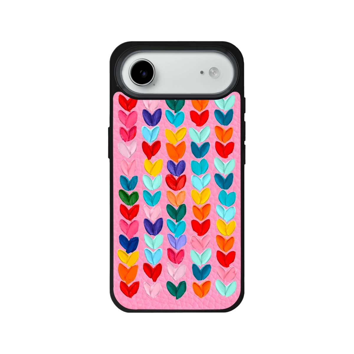 iPhone 17 Air Lovestorm Leather Vegan Deri Telefon Kılıfı Pembe - SUMTHINCS