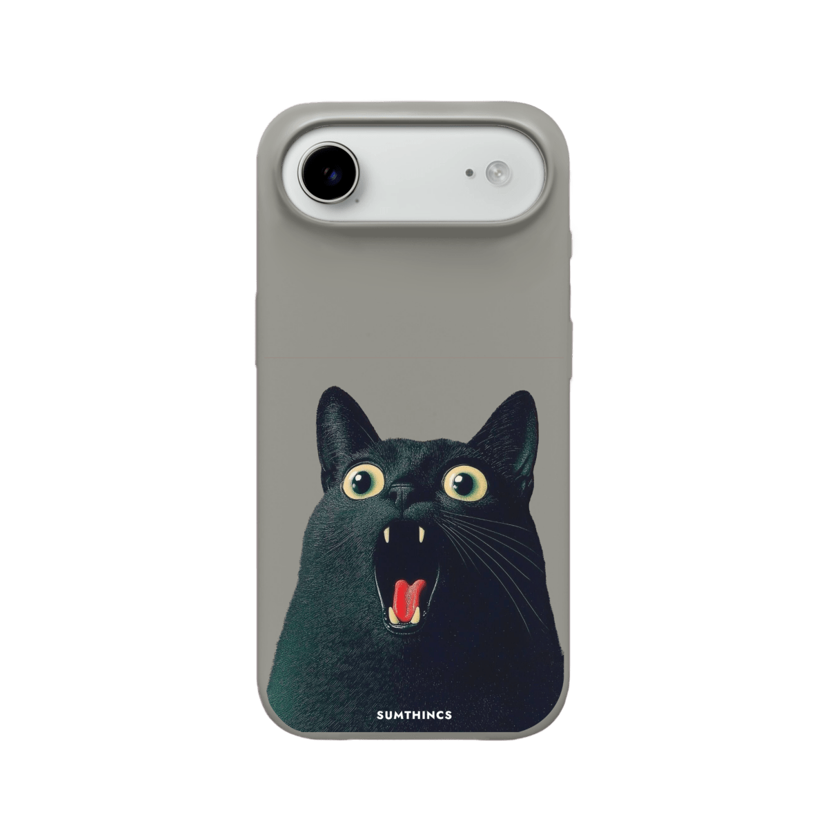 iPhone 17 Air Meoww Premium Telefon Kılıfı Gri - SUMTHINCS
