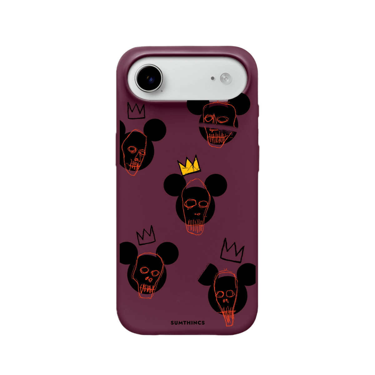 iPhone 17 Air Mickeys Midnight Premium Telefon Kılıfı Bordo - SUMTHINCS