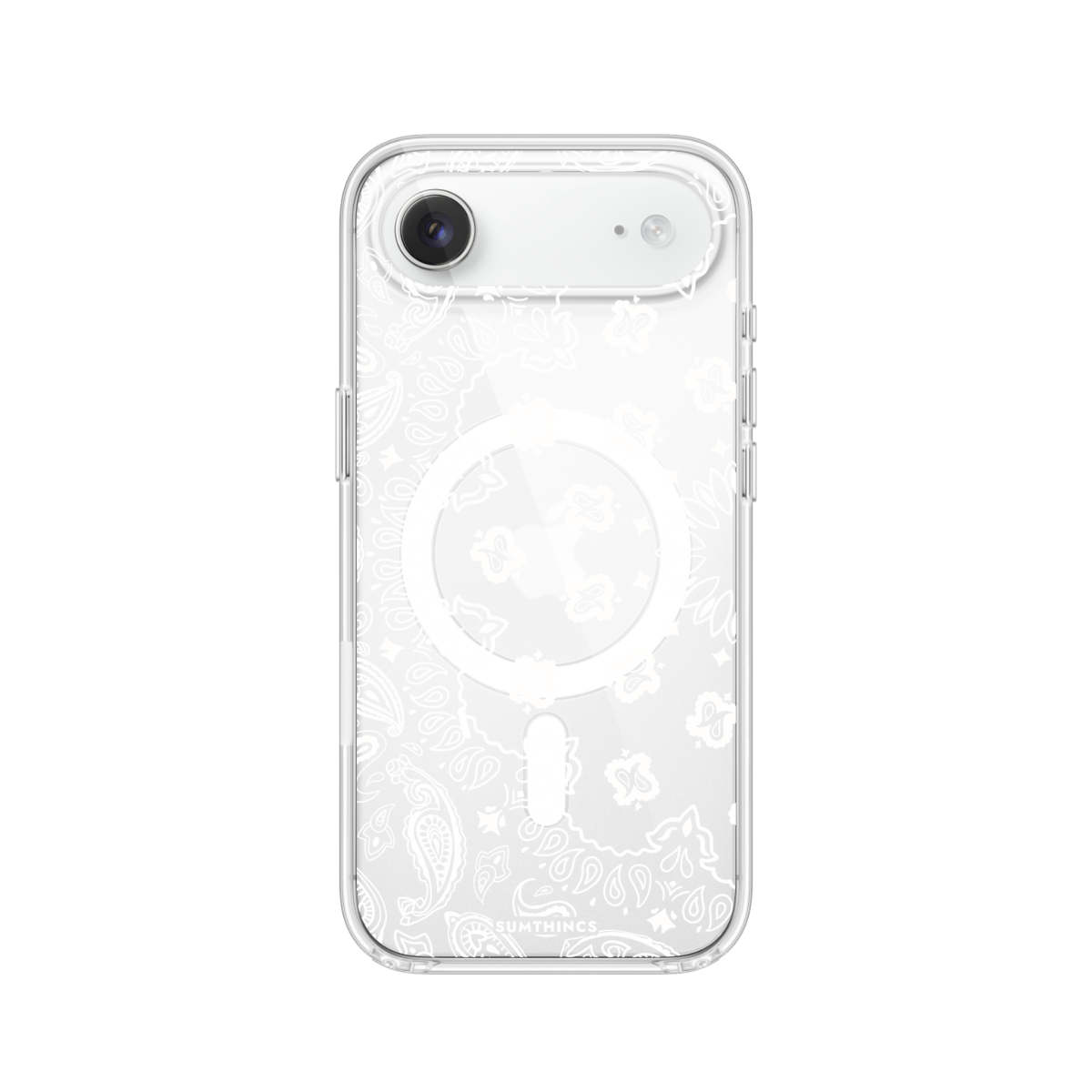 iPhone 17 Air Paisley Clear Magsafe Şeffaf Telefon Kılıfı - SUMTHINCS