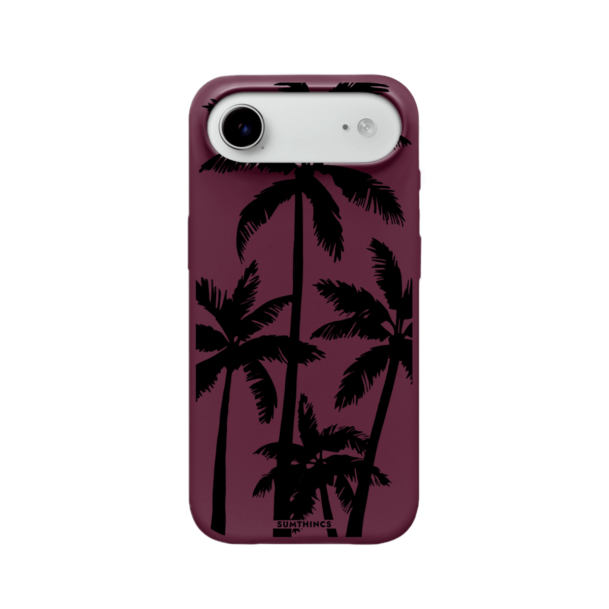 iPhone 17 Air Palm Trees Premium Telefon Kılıfı Bordo - SUMTHINCS