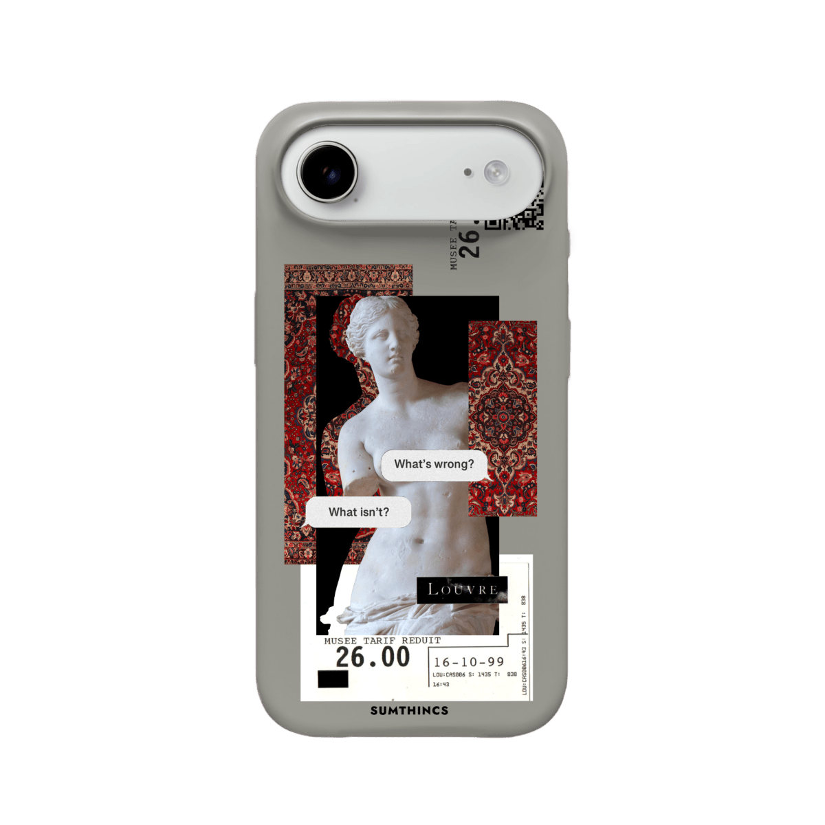 iPhone 17 Air PixelVenus Premium Telefon Kılıfı Gri - SUMTHINCS