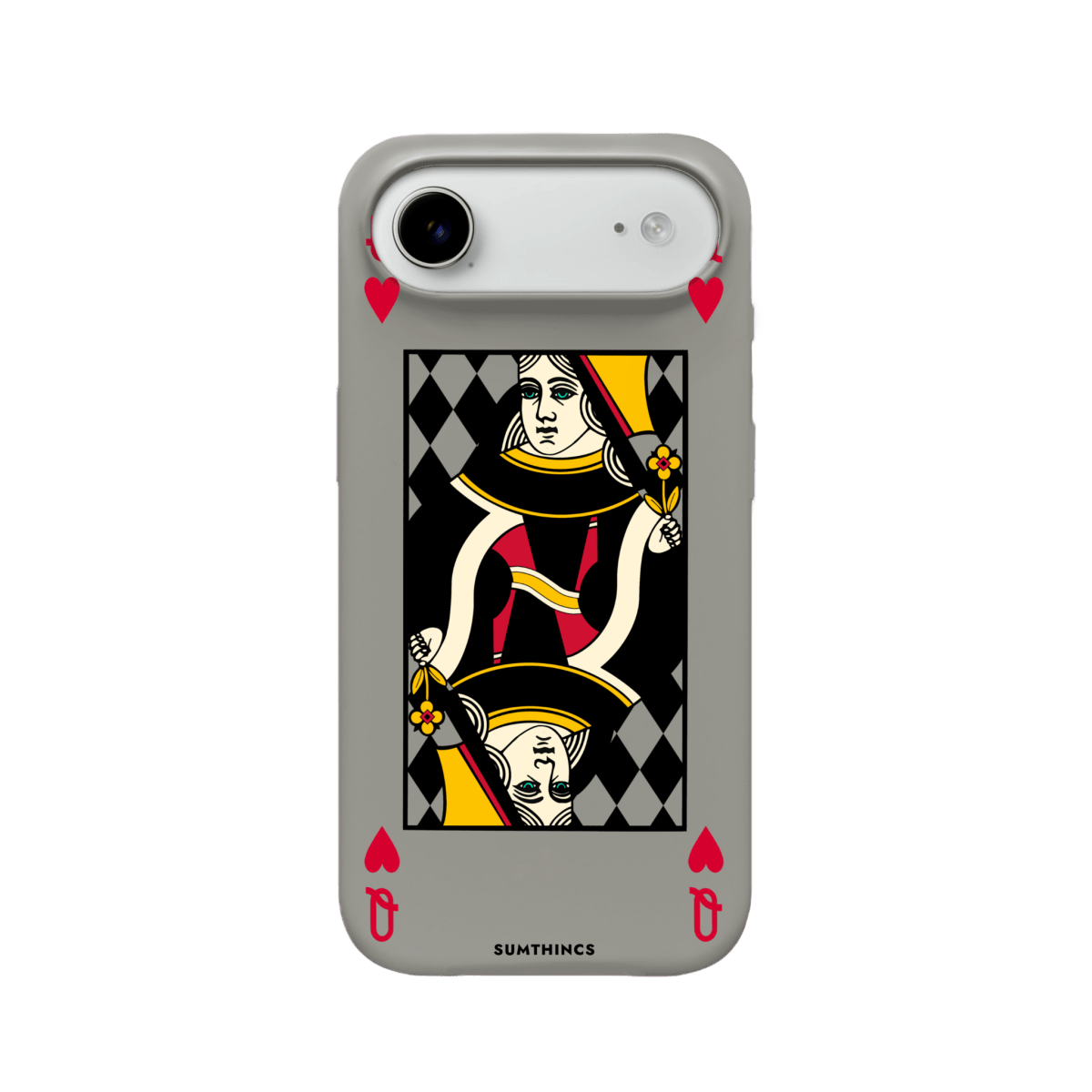 iPhone 17 Air Queen Premium Telefon Kılıfı Gri - SUMTHINCS