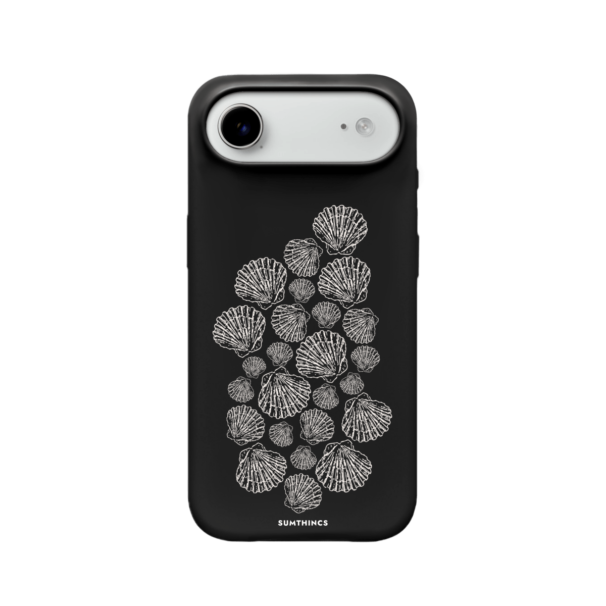 iPhone 17 Air Shell Print Premium Telefon Kılıfı Siyah - SUMTHINCS