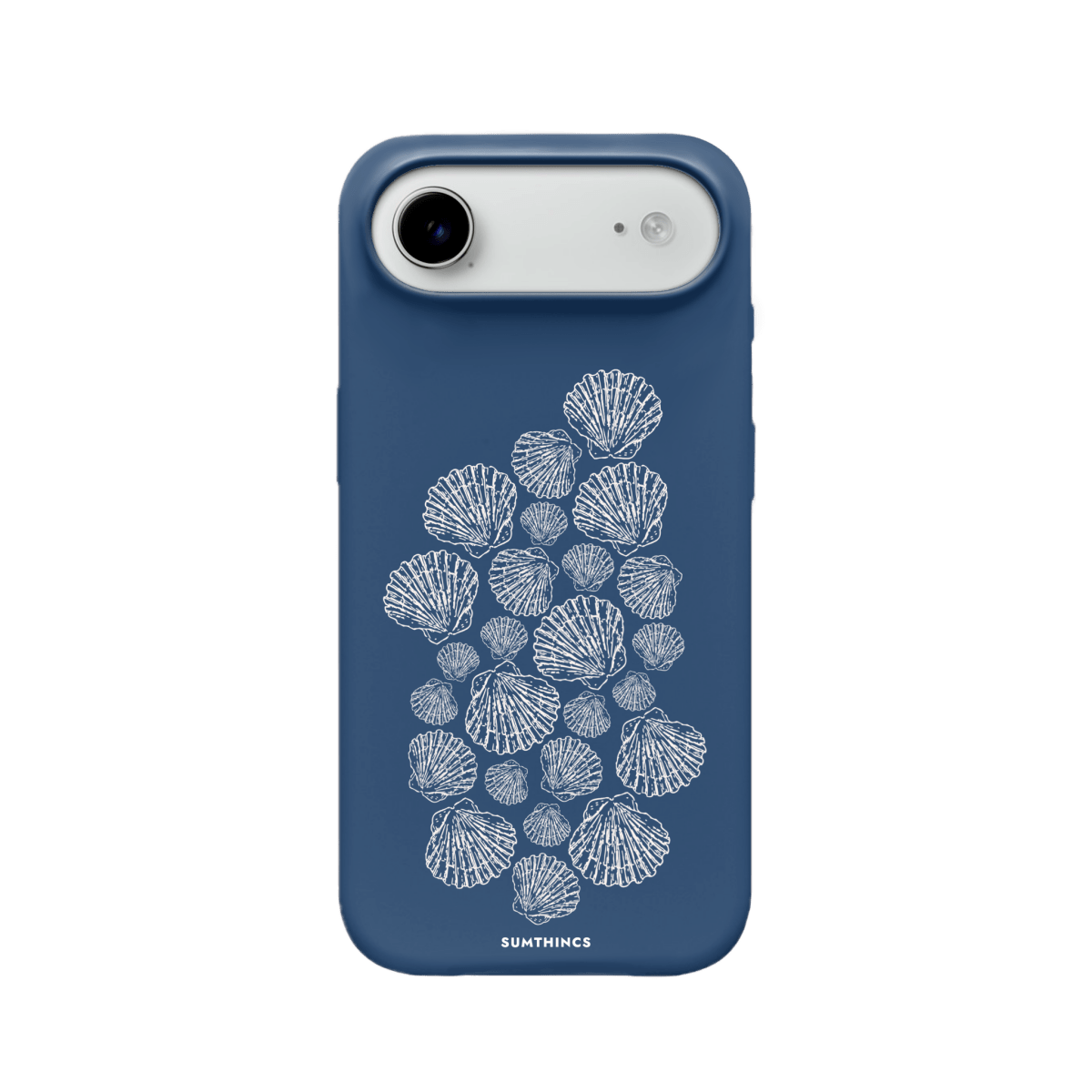 iPhone 17 Air Shell Print Premium Telefon Kılıfı Pasifik Mavi - SUMTHINCS