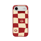 iPhone 17 Air Smiling Check Premium Telefon Kılıfı Kırmızı - SUMTHINCS