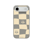 iPhone 17 Air Smiling Check Premium Telefon Kılıfı Gri - SUMTHINCS