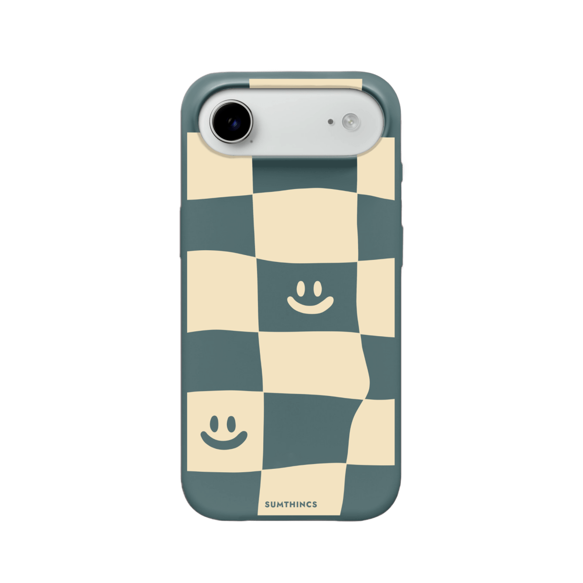 iPhone 17 Air Smiling Check Premium Telefon Kılıfı Kaktüs Yeşili - SUMTHINCS