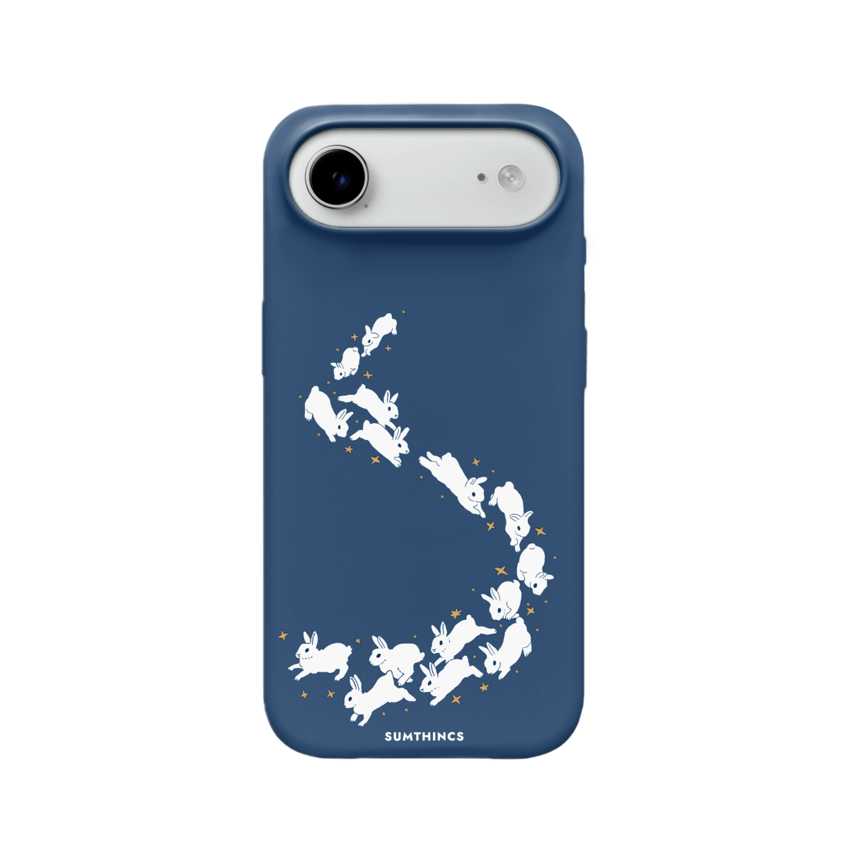 iPhone 17 Air Starry Bunnies Premium Telefon Kılıfı Pasifik Mavi - SUMTHINCS