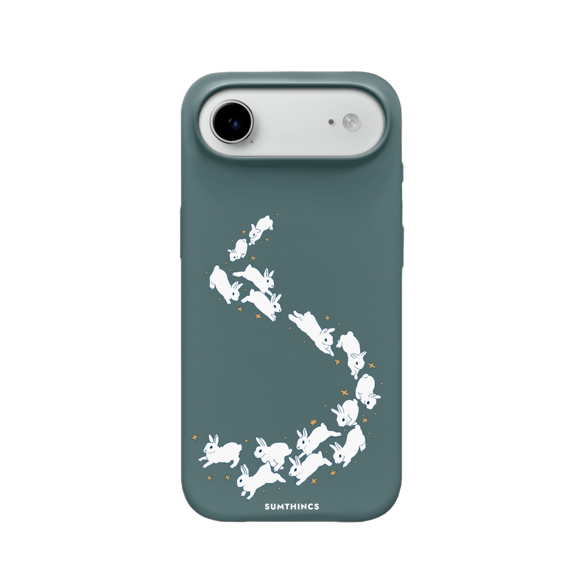 iPhone 17 Air Starry Bunnies Premium Telefon Kılıfı Pasifik Mavi - SUMTHINCS