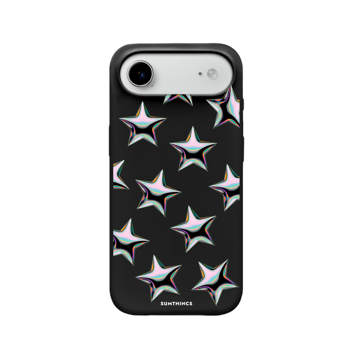 iPhone 17 Air Stars Premium Telefon Kılıfı Siyah - SUMTHINCS
