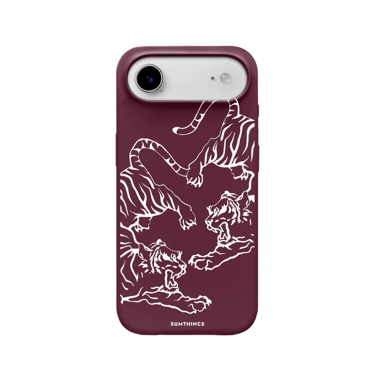 iPhone 17 Air Tigers Premium Telefon Kılıfı Bordo - SUMTHINCS