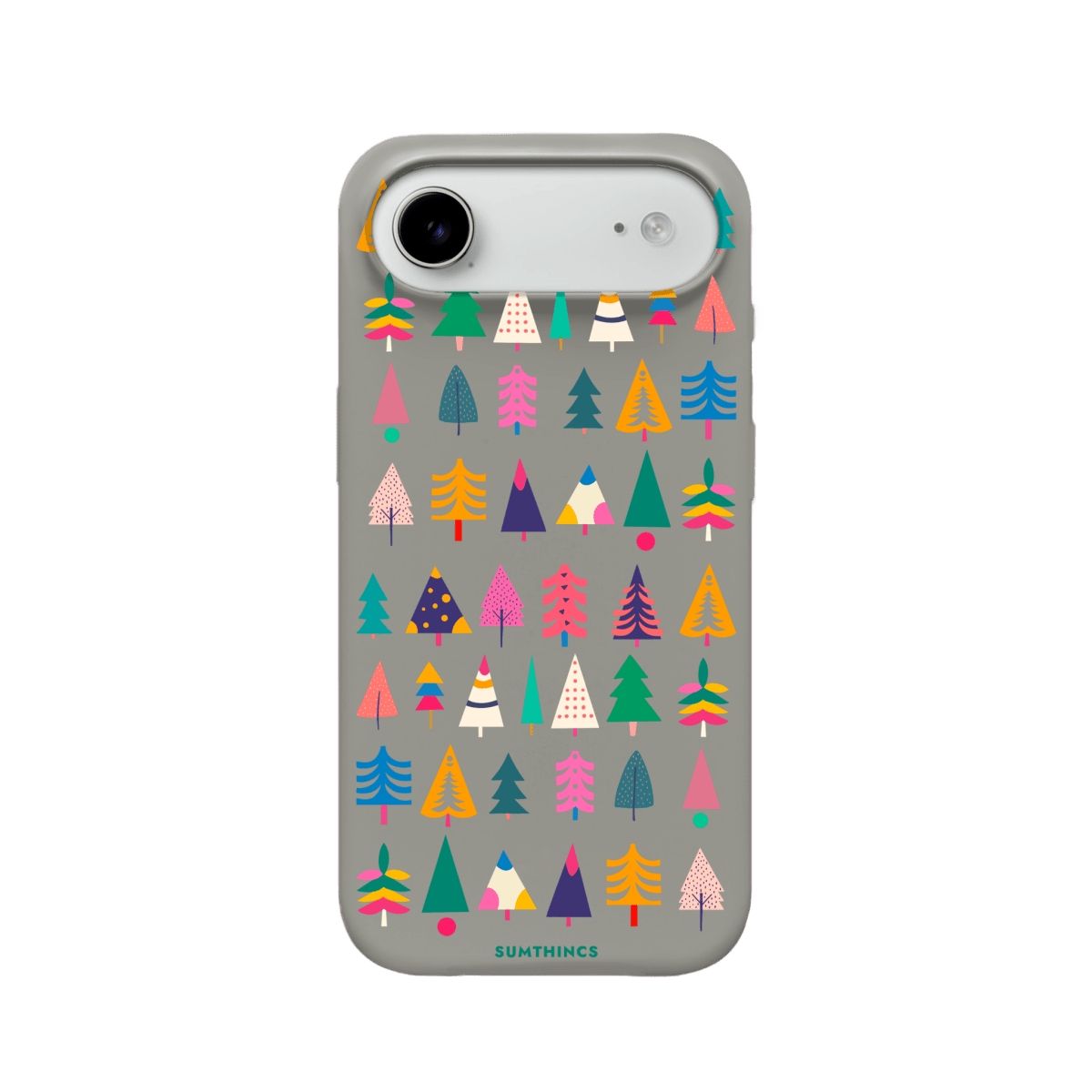 iPhone 17 Air Tiny Forest Premium Telefon Kılıfı Gri - SUMTHINCS