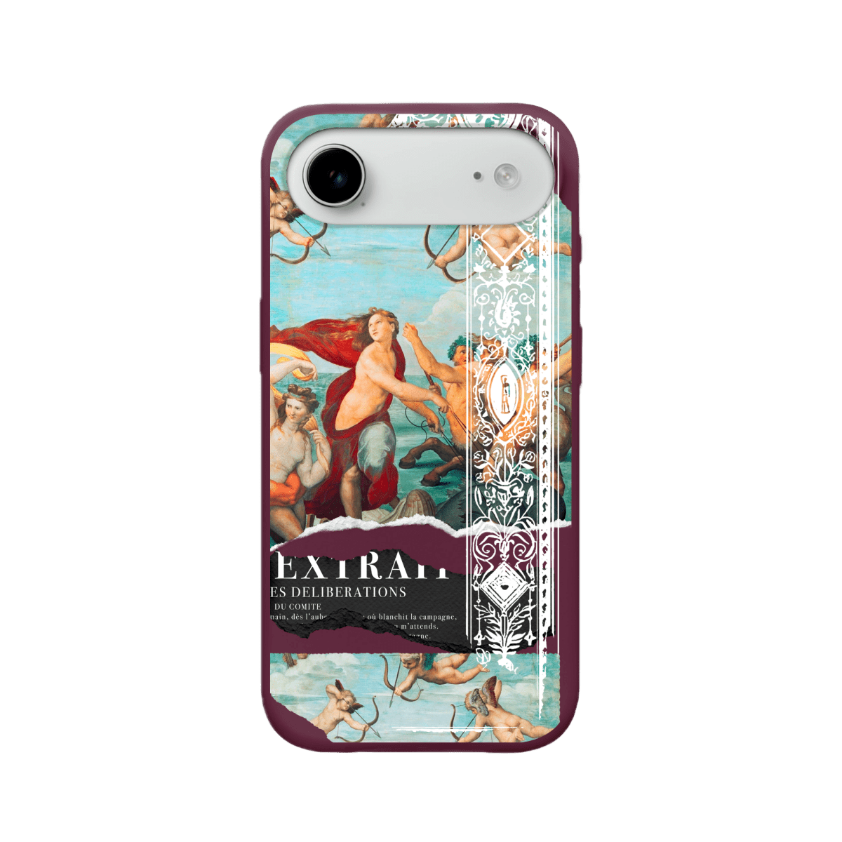 iPhone 17 Air Triumph of Galatea Premium Telefon Kılıfı Bordo - SUMTHINCS