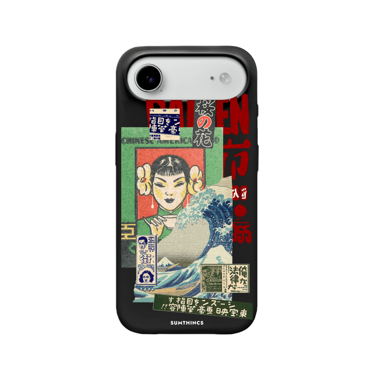 iPhone 17 Air Vintage Poster Premium Telefon Kılıfı Siyah - SUMTHINCS