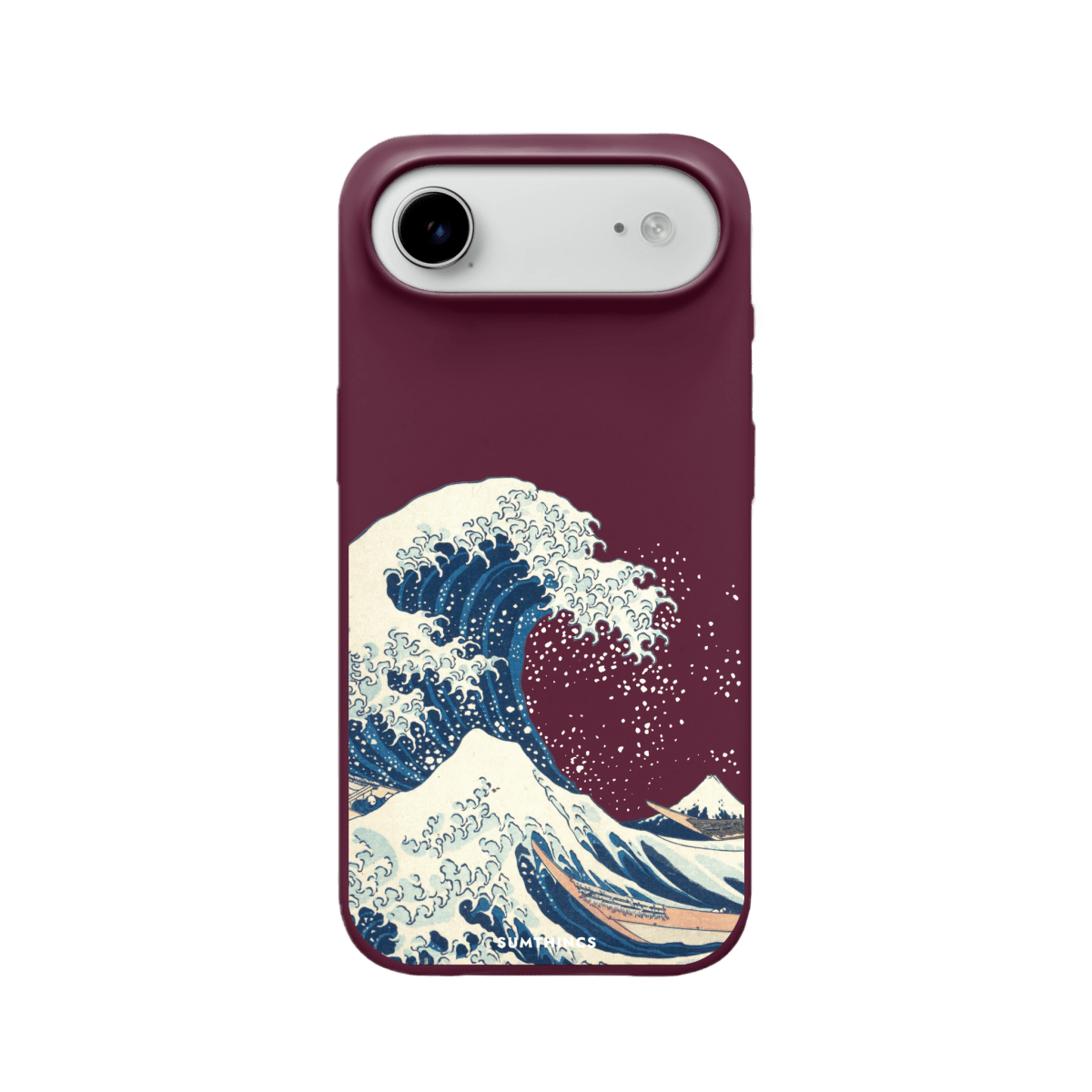 iPhone 17 Air Waves Premium Telefon Kılıfı Bordo - SUMTHINCS