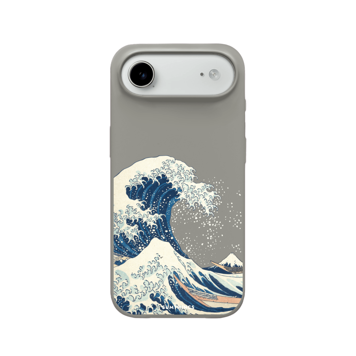 iPhone 17 Air Waves Premium Telefon Kılıfı Gri - SUMTHINCS